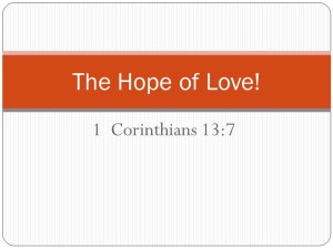 The Hope of Love