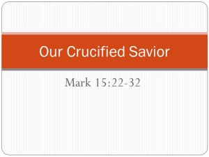 our crucified savior